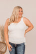 Tired Of Fitting In Drawstring Tank- Ivory