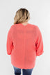 Forever On My Mind Knit Cardigan- Coral