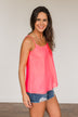 Love My Life Tank Top- Neon Pink