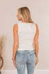 Tired Of Fitting In Drawstring Tank- Ivory