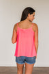 Love My Life Tank Top- Neon Pink