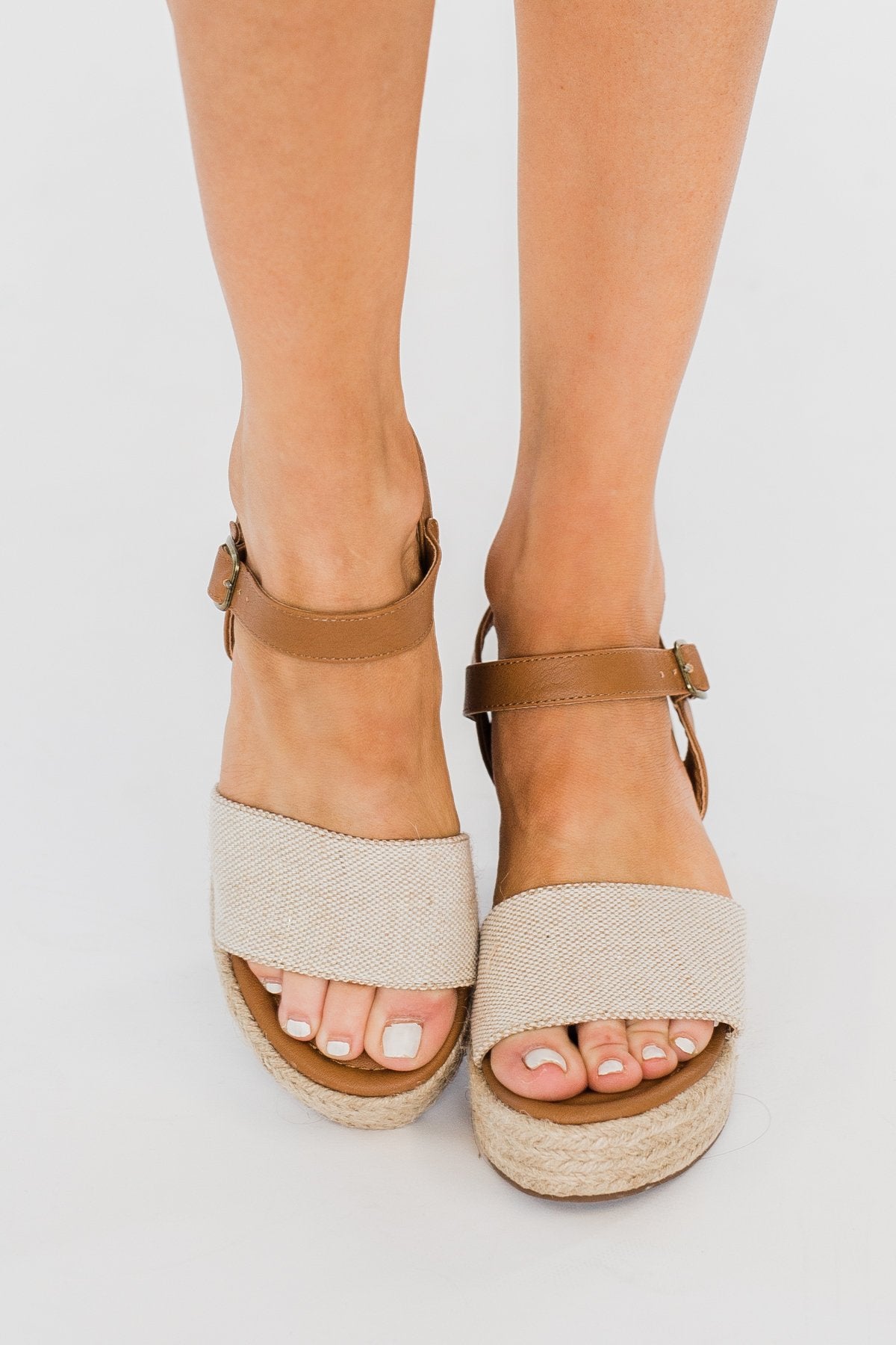 Cognac wedges on sale closed toe