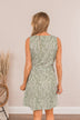 Keep Them Close Sleeveless Dress- Olive