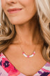 Forever Yours Beaded Necklace- Shades Of Pink