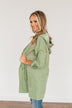 Go Getter Open Front Lightweight Jacket- Sage
