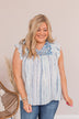 Make Way For The New Embroidered Blouse- Blue