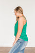 Summer Awaits Crochet Tank- Kelly Green