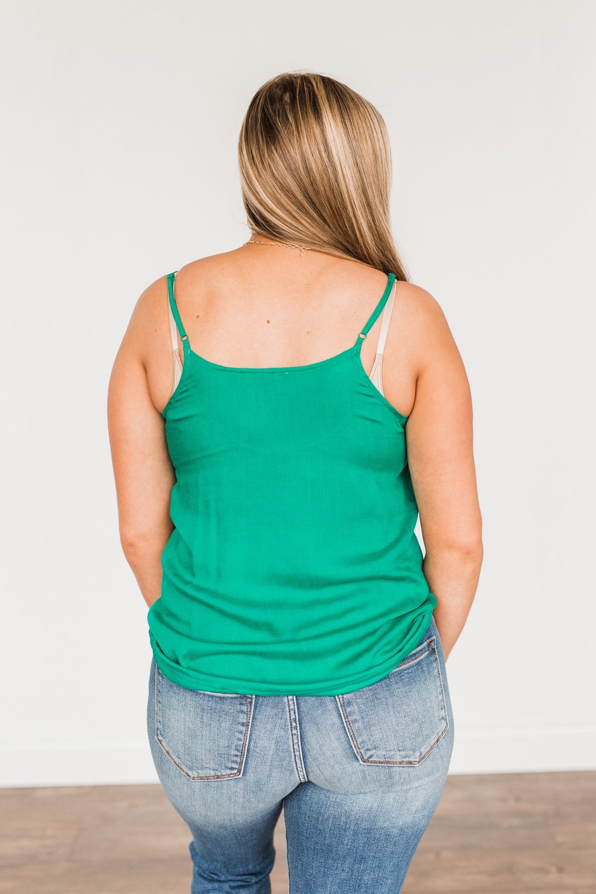 Summer Awaits Crochet Tank- Kelly Green