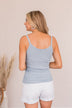Gentle By Nature Ribbed Tank- Dusty Blue