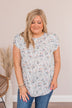 Look How I Feel Floral Top- Light Blue