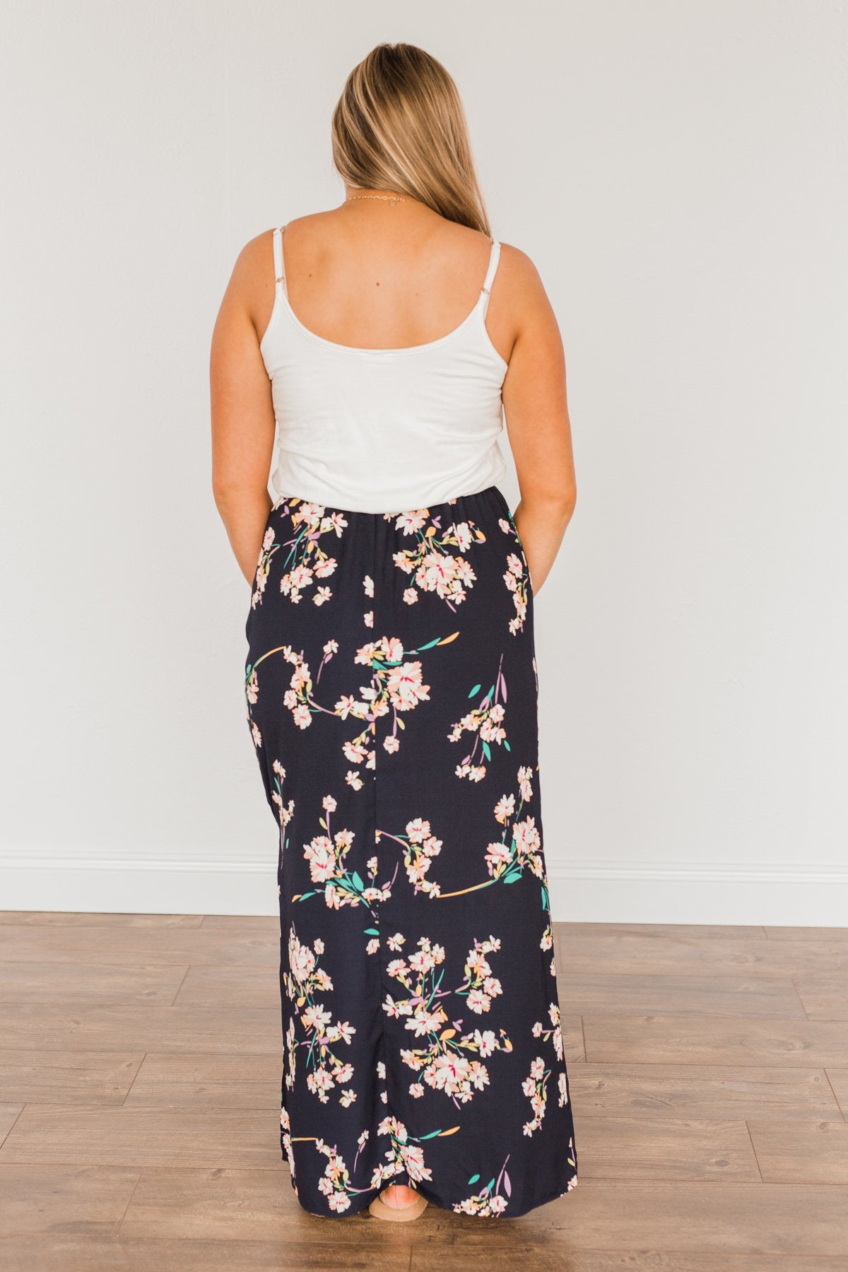 A Moment To Remember Maxi Dress- Deep Navy