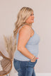 Gentle By Nature Ribbed Tank- Dusty Blue