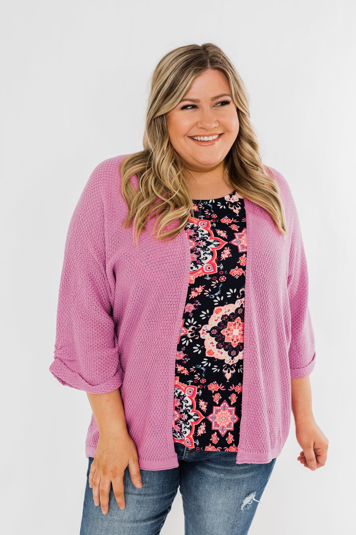 Blue Orchid Knitted Cardigan