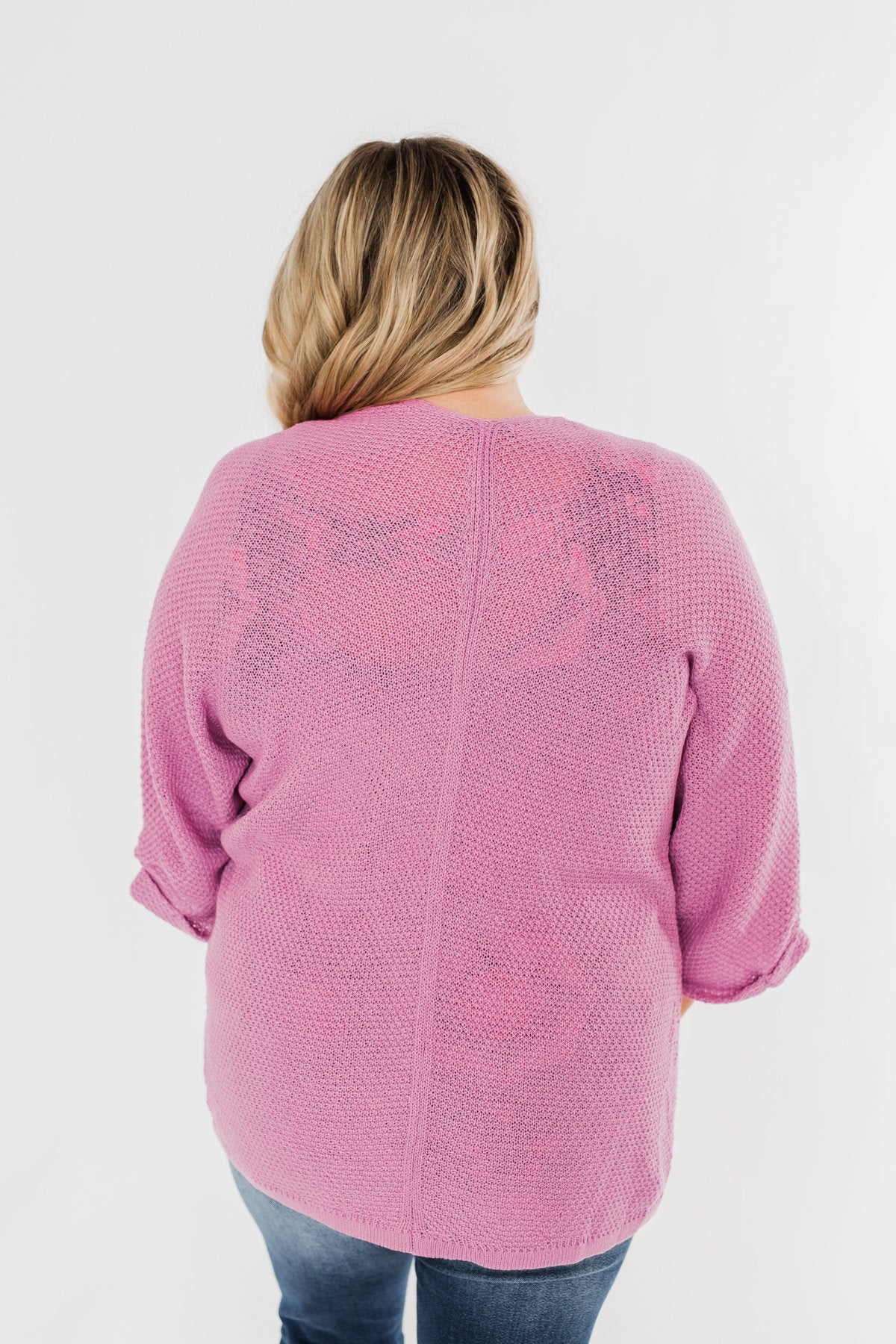 The Perfect Knit Cardigan- Orchid