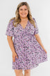 Embrace The Beauty Wrap Tie Dress- Purple – The Pulse Boutique