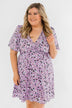 Embrace The Beauty Wrap Tie Dress- Purple – The Pulse Boutique