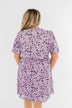Embrace The Beauty Wrap Tie Dress- Purple – The Pulse Boutique