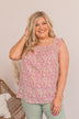 As You Wish Floral Tank- Pink & Cream