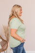 Just As You Are Off The Shoulder Blouse- Spring Green
