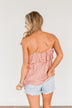 Sweet Like Me Floral Tank Top- Dusty Mauve Pink
