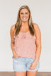Sweet Like Me Floral Tank Top- Dusty Mauve Pink