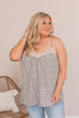 Naturally Me Leopard Print Tank Top- Ivory & Beige