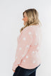 Counting The Stars Crew Neck Pullover- Light Pink