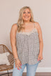 Naturally Me Leopard Print Tank Top- Ivory & Beige