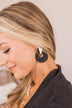 Off The Beaten Path Earrings- Black & Gold