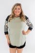 Ready For An Adventure Detail Top- Sage