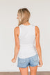 Forever My Favorite Racerback Tank Top- Off-White
