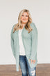 Meaningful Moments Striped Cardigan- Dusty Teal