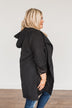 Go Getter Open Front Lightweight Jacket- Black