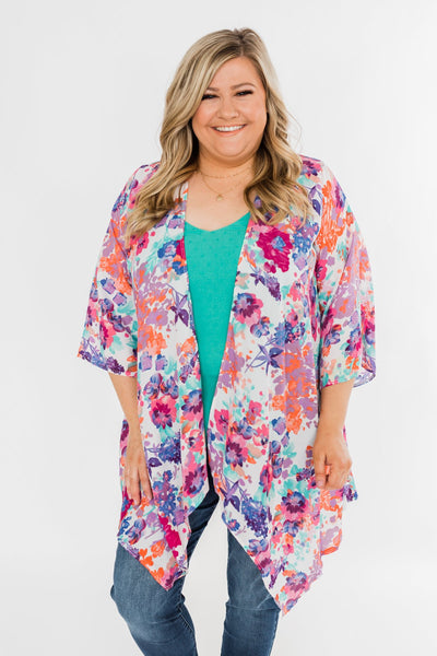 Longing For Your Love Floral Kimono- Multi-Color – The Pulse Boutique