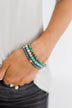 Only Chic Beaded Bracelet Set- Turquoise