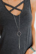 The Perfect Touch Long Necklace- Silver