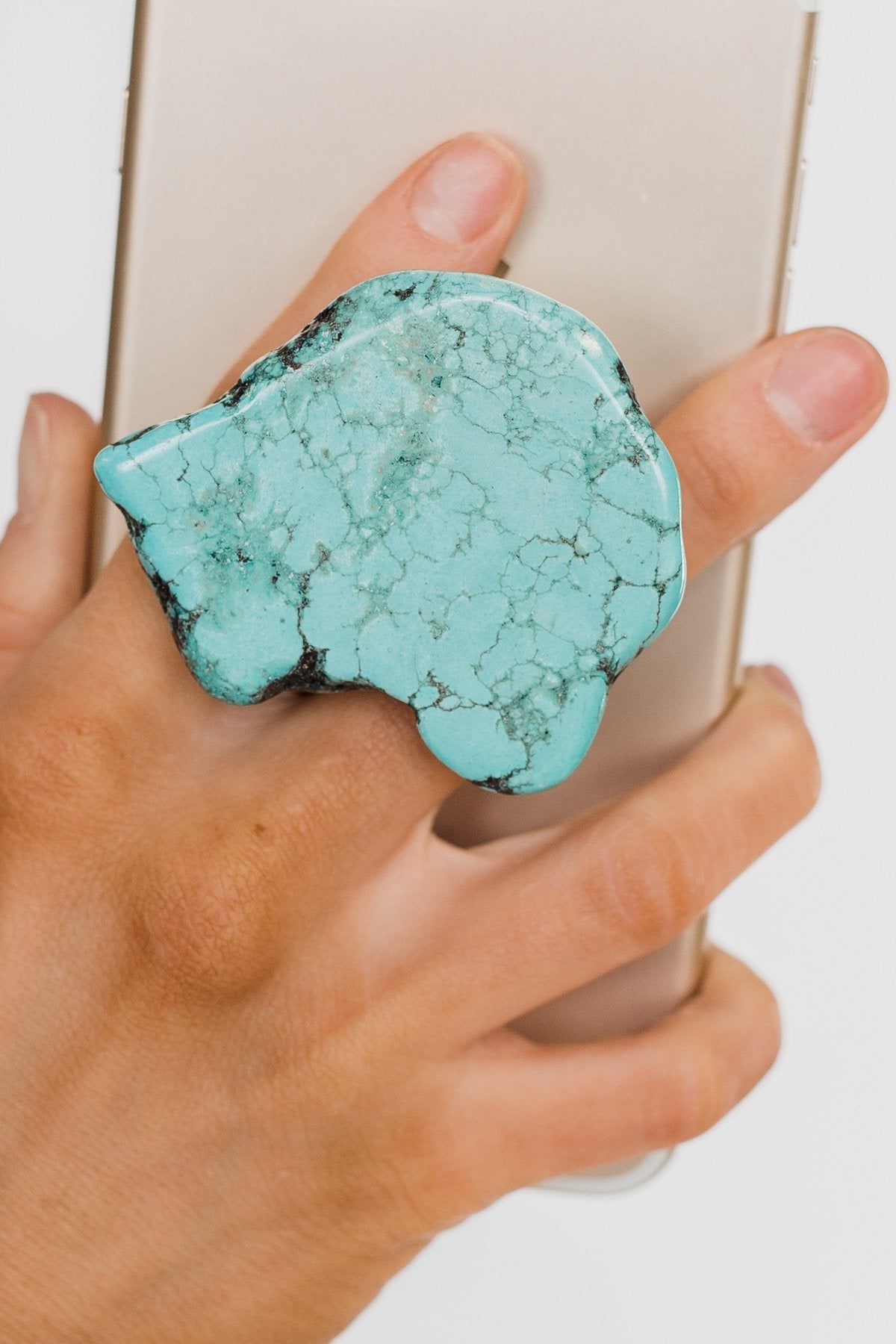 Turquoise Stone Phone Grip