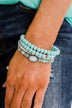 Dazzling Bracelet Set- Blue & Silver