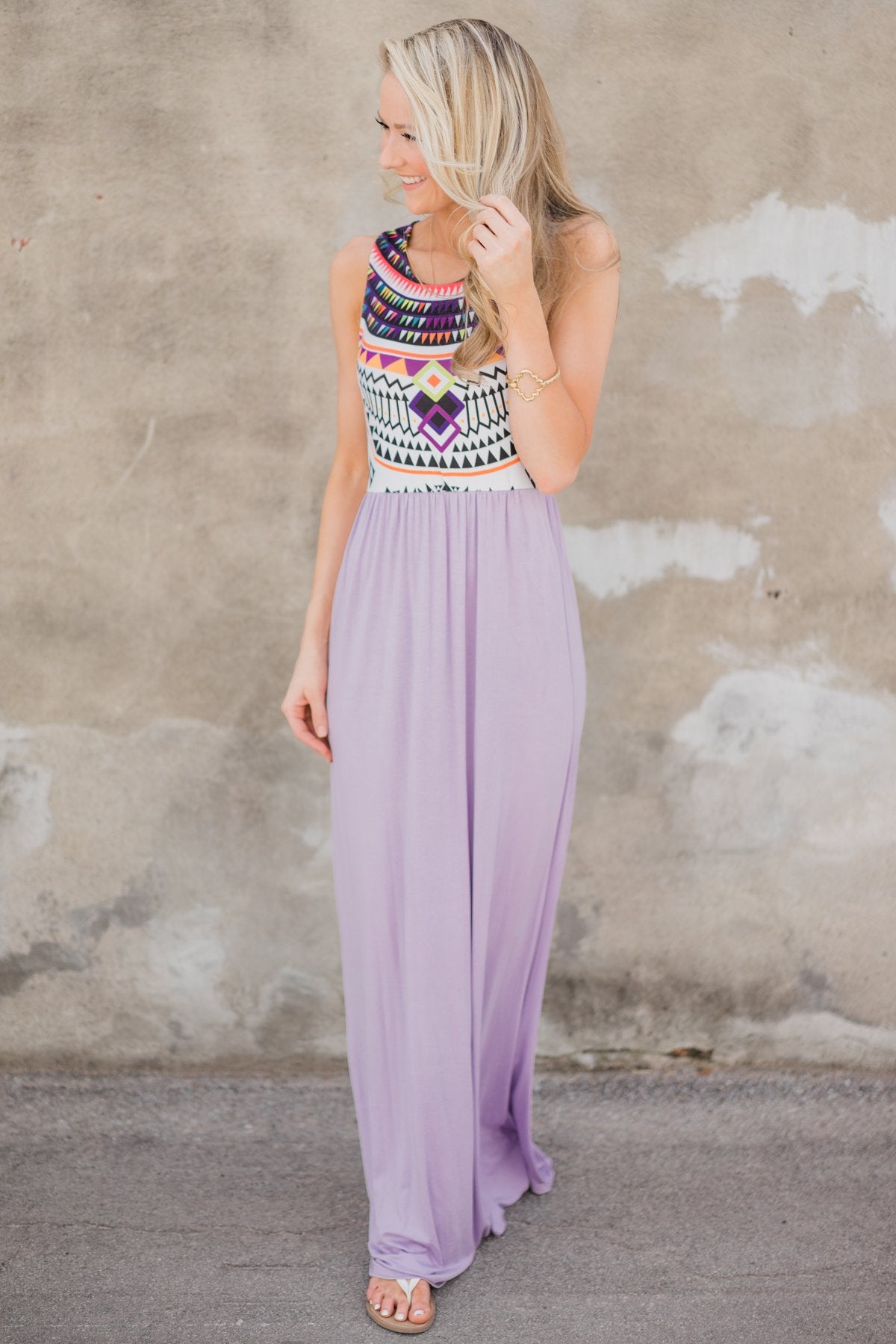 A Night in Paradise Maxi Dress- Lavender