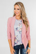 Keep It Professional Blazer- Light Pink