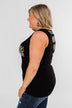 Wild Side Leopard Tank Top- Black