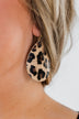 Teardrop Leopard Earrings