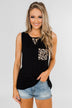 Wild Side Leopard Tank Top- Black