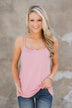 Lost In Love Striped Tank Top - Pink