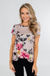 Midnight Floral Dreams Top