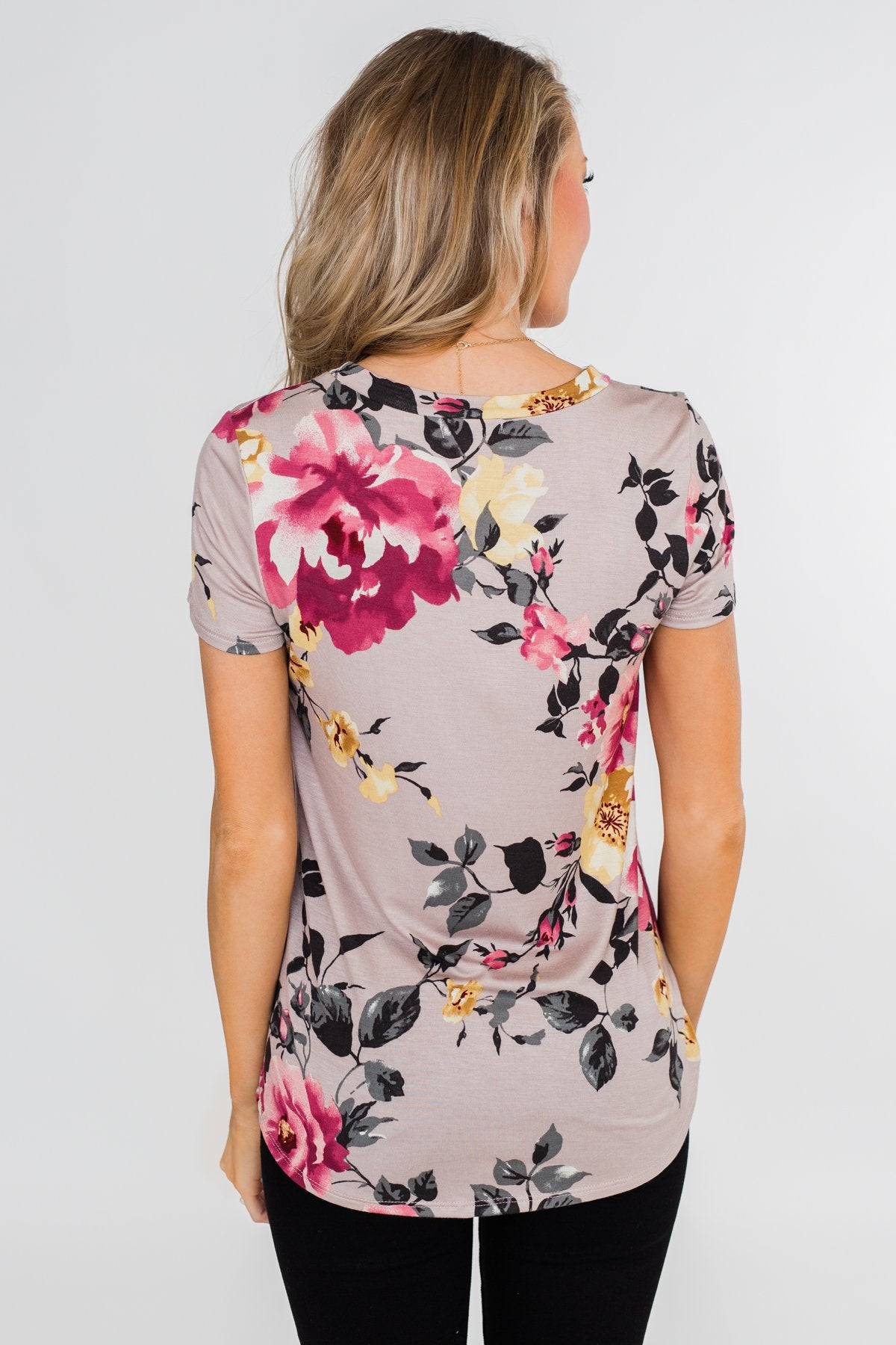 Midnight Floral Dreams Top