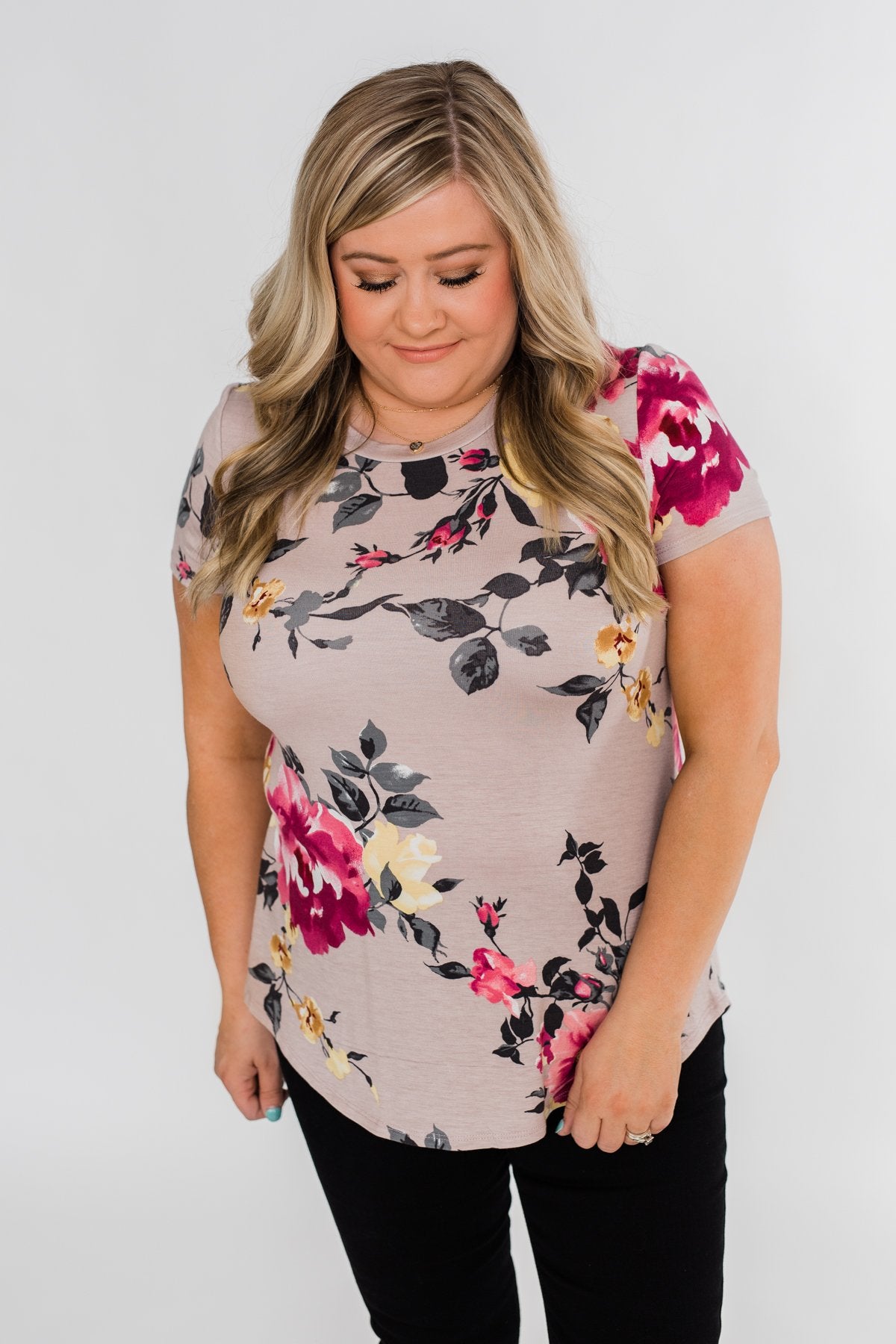 Midnight Floral Dreams Top