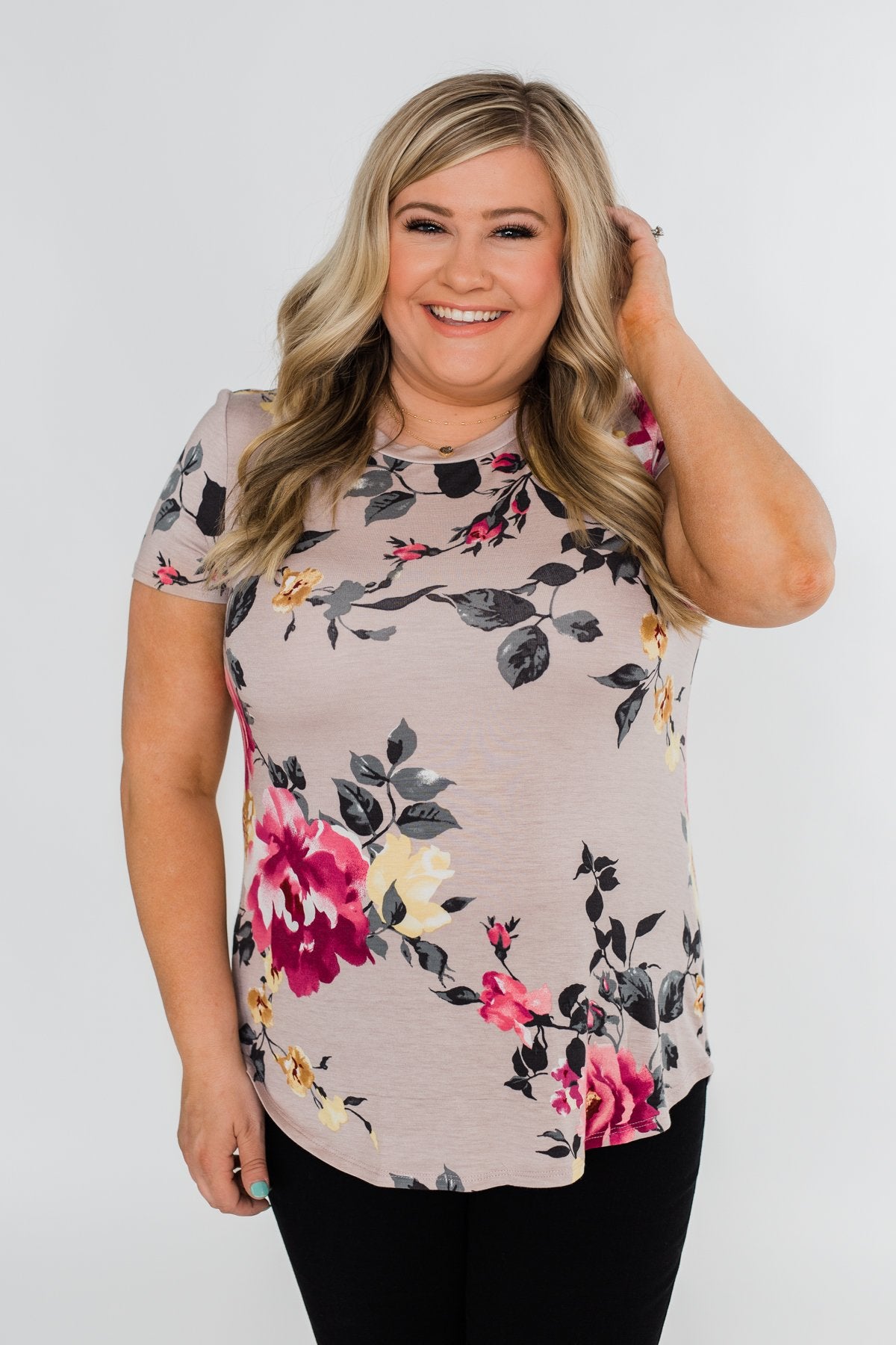 Midnight Floral Dreams Top