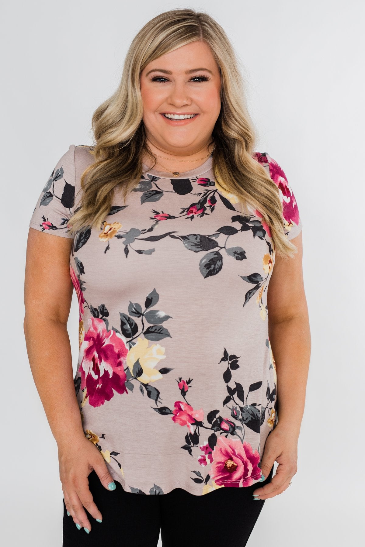 Midnight Floral Dreams Top