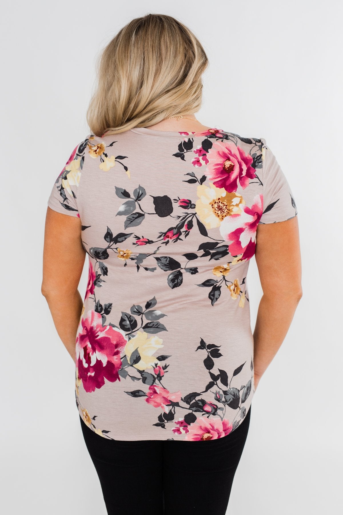 Midnight Floral Dreams Top